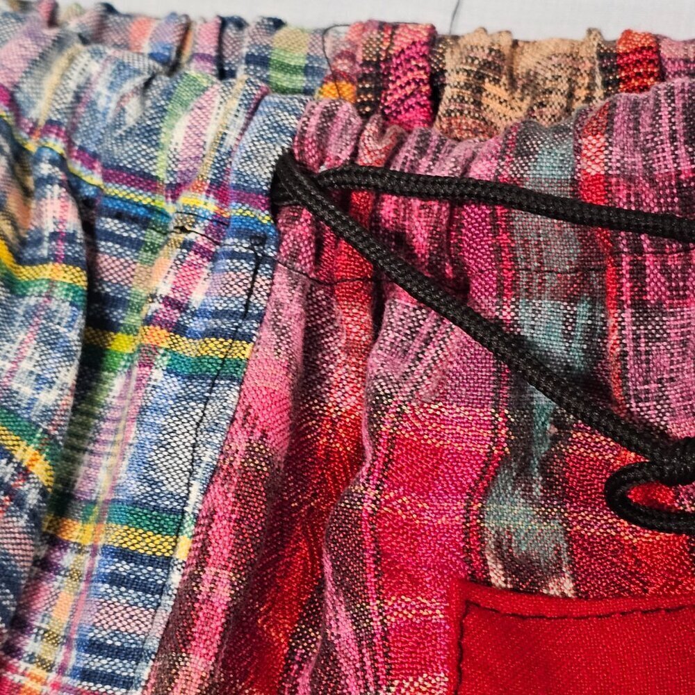 Guatemalan Boho Uniq Multicolor Multipattern Unisex Pants Woven Artsy Embroidery - Picture 13 of 15